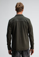 Finn Pocket Jersey Overshirt | Mokka Braun