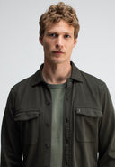 Finn Pocket Jersey Overshirt | Mokka Braun