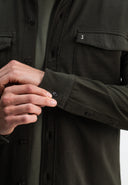 Finn Pocket Jersey Overshirt | Mokka Braun