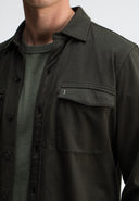 Finn Pocket Jersey Overshirt | Mokka Braun