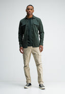Finn Pocket Jersey Overshirt | Conda Green