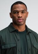 Finn Pocket Jersey Overshirt | Conda Green