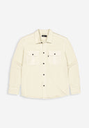 Phil Jersey Overshirt | Beige Grau VD