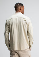 Phil Jersey Overshirt | Beige Grey VD