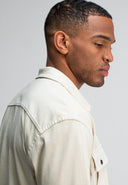 Phil Jersey Overshirt | Beige Grey VD