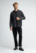 Phil Jersey Overshirt | Montego Black VD