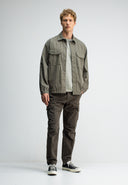 Dan Cotton Overshirt | Dk. Granite Green