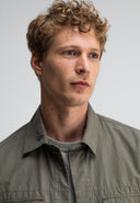 Dan Cotton Overshirt | Dk. Granite Green