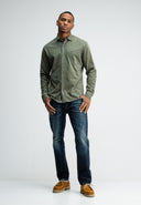 Aidan Peached Jersey Shirt | Dk. Granite Green