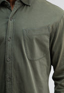 Aidan Peached Jersey Shirt | Dk. Granite Green
