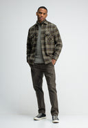 Chief Check Overshirt | Forest Green