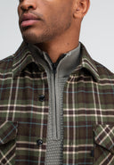 Chief Check Overshirt | Forest Green