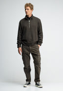 Galway Half Zip | Mocha Brown