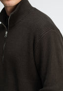 Galway Half Zip | Mocha Brown