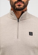 Structure Halfzip | Hellbraun