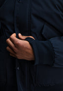 Carlo Satin Flight Bomber | Alaska Blue