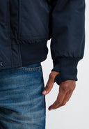 Carlo Satin Flight Bomber | Alaska Blue
