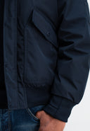 Carlo Satin Flight Bomber | Alaska Blue