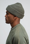 Army Wool Hook Beanie | Dk. Granite Green