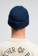 Army Wool Hook Beanie | Alaska Blue