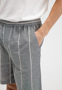 Quinn Linen Short | Alaska Blue