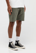 Army Sweat Shorts | Dunkles Granitgrün