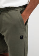 Army Sweat Shorts | Dunkles Granitgrün