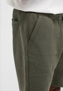 Army Sweat Shorts | Dunkles Granitgrün