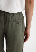 Loner Linen Short | Dk. Granite Green