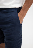 Loner Linen Short | Alaska Blue