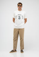 Army Loose Logo Tee | Titan White