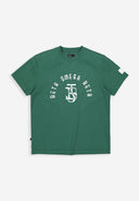 Army Loose Logo Tee | Iris Green