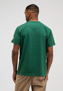 Army Loose Logo Tee | Iris Green