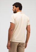 Alain Jersey Polohemd | Beige Grau