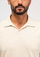 Alain Jersey Polohemd | Beige Grau