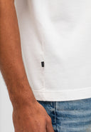 Army Cyan Loose Tee | Titan White