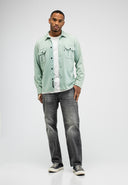 Phil Jersey Overshirt | Inari Green