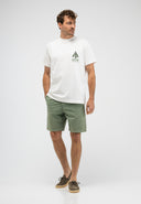 Army Carlow Loose Tee | Titanweiß