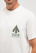 Army Carlow Loose Tee | Titanweiß