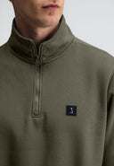 Army Half Zip | Dunkel Granitgrün
