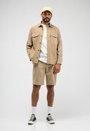 Dan Baumwoll-Overshirt | Luxor Beige