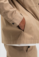 Dan Baumwoll-Overshirt | Luxor Beige