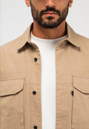 Dan Baumwoll-Overshirt | Luxor Beige