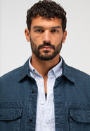 Dan Ripstop Overshirt | Alaska Blue
