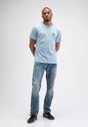Army Lt Stencil Tee | Shark Blue