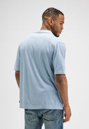 Clifden Knit Shirt | Shark Blue