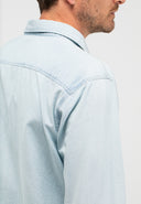 Upton Chambray Hemd | Shark Blue