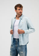 Upton Chambray Shirt | Shark Blue