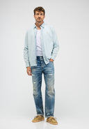 Upton Chambray Hemd | Shark Blue