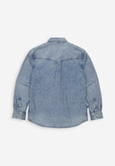 Carter West Denim Shirt | Med Vintage Aged